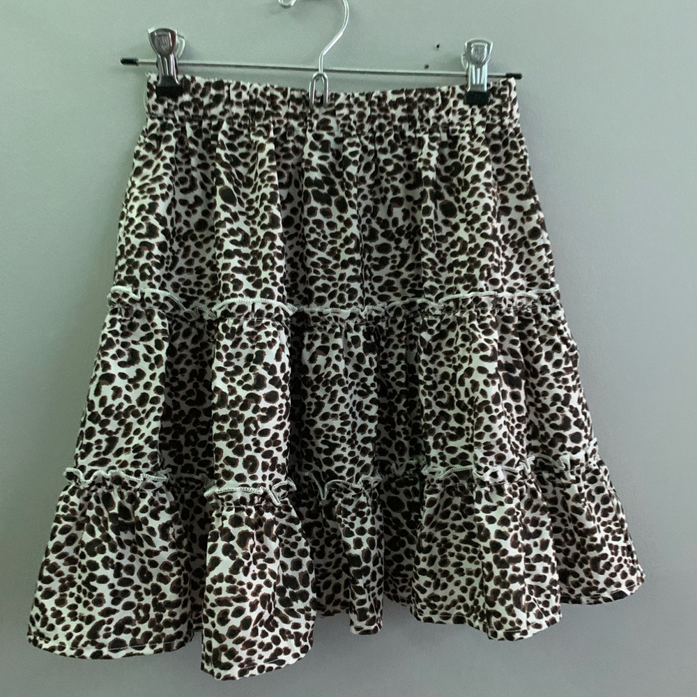 Cheetah print skirt size xs